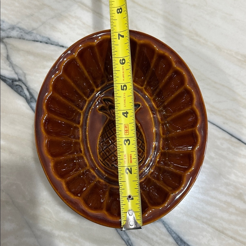 Williams-Sonoma Brown Glazed Ceramic Pineapple Mold Baking dish - Picture 6 of 9